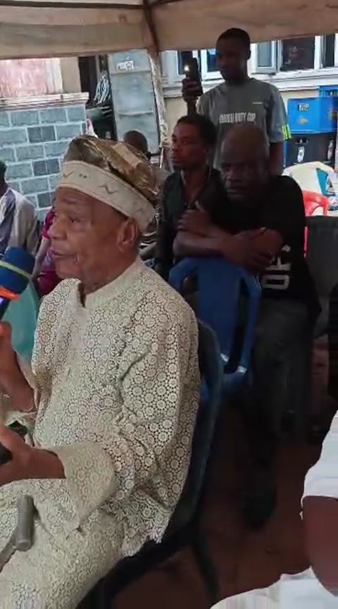 Elder Josiah Anisiobi during the New Yam Festival proceedings