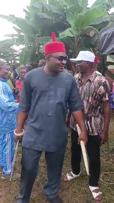 Arc. Hon. Chijioke Okoye at the Ubuluisiuzor football tournament