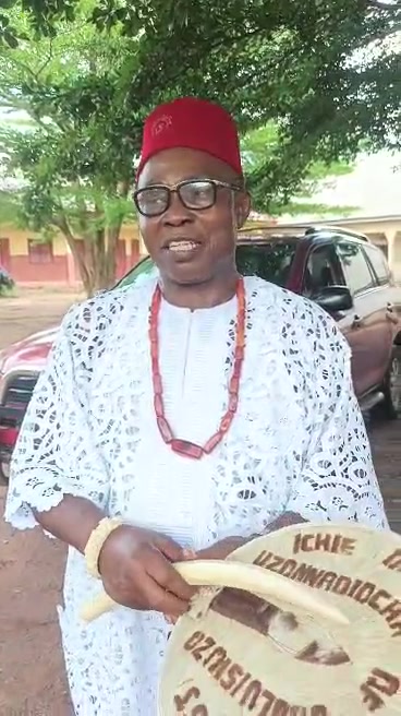 Ichie Sir Wilifred Ozoigbo during LNA coverage of the Ubuluisiuzor football tournament